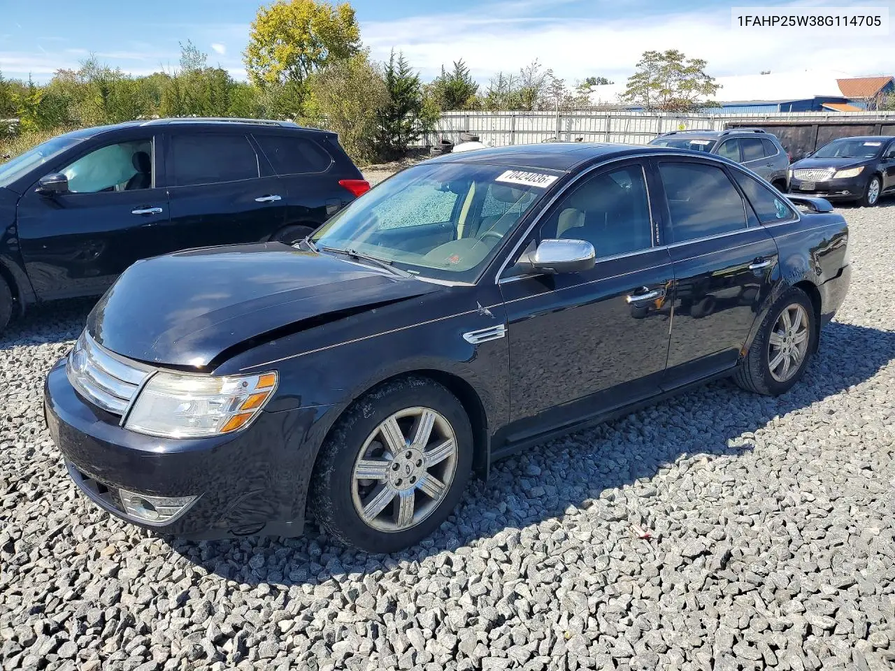 FORD TAURUS 2008, VIN 1FAHP25W38G114705