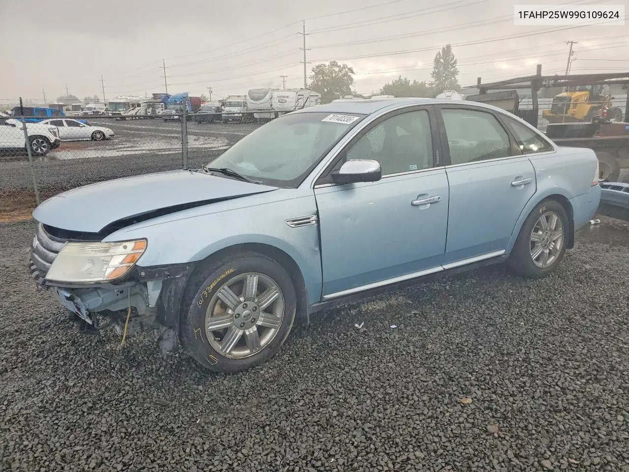 FORD TAURUS 2009, VIN 1FAHP25W99G109624