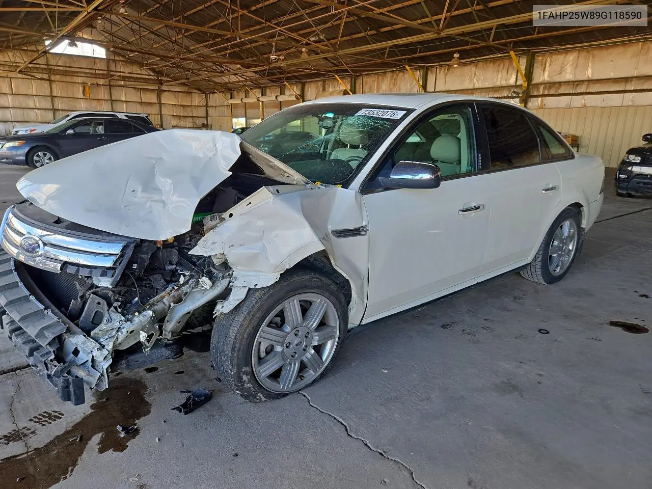 FORD TAURUS 2009, VIN 1FAHP25W89G118590