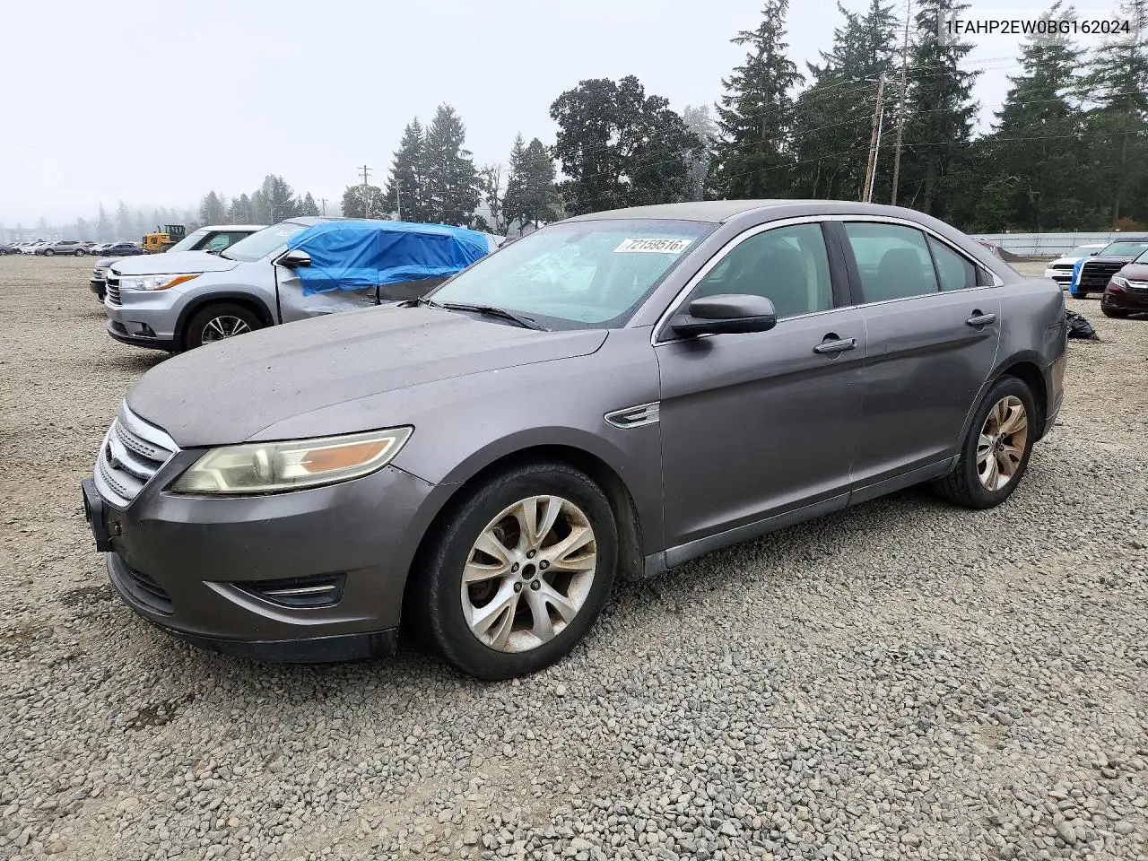 FORD TAURUS 2011, VIN 1FAHP2EW0BG162024