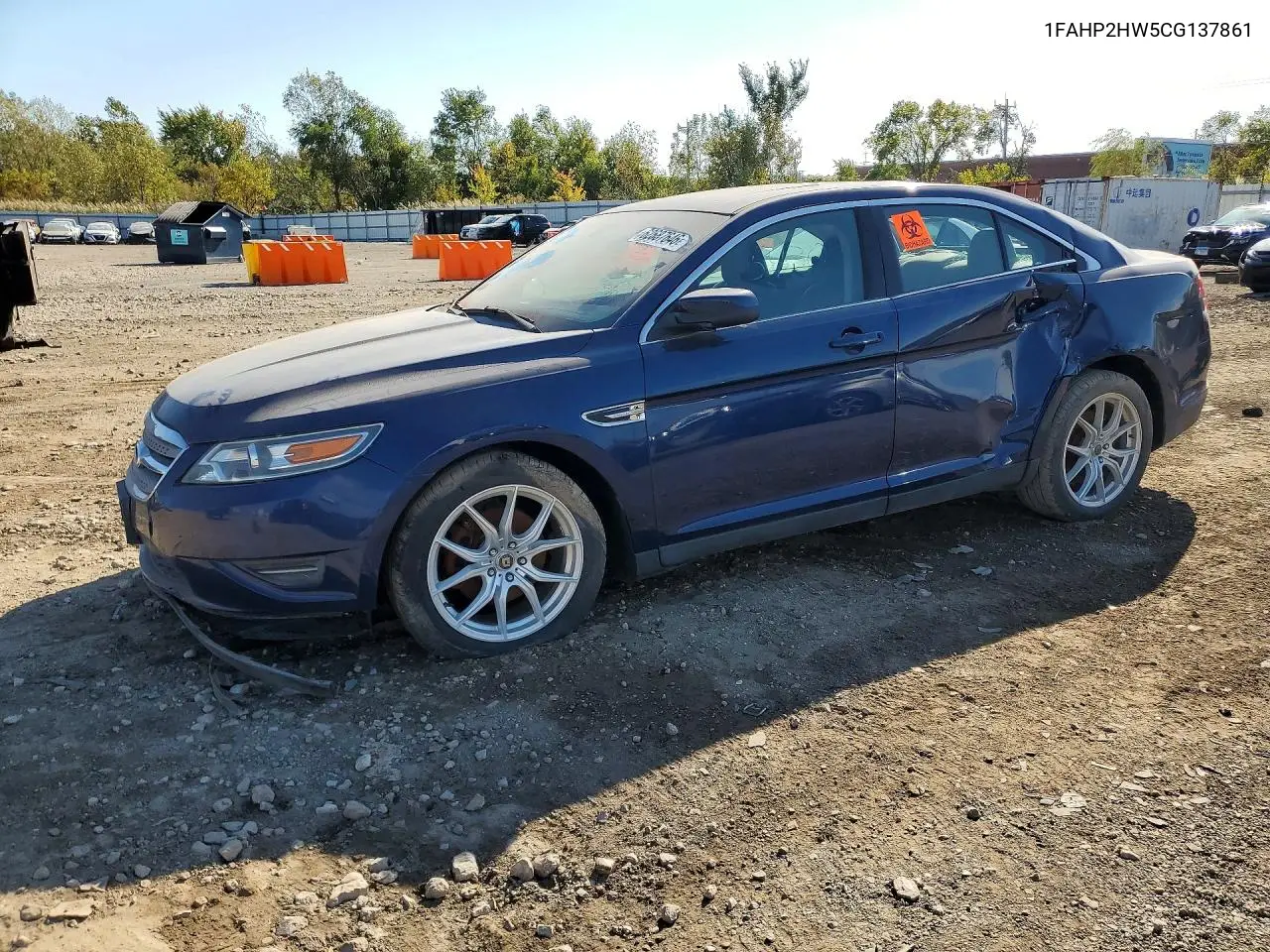 FORD TAURUS 2012, VIN 1FAHP2HW5CG137861