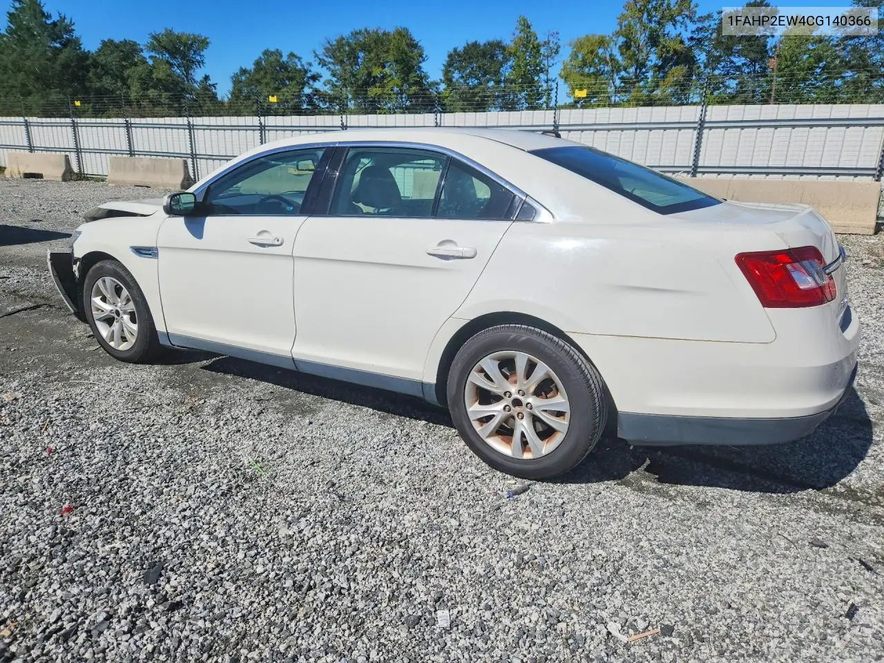 2012 FORD TAURUS VIN 1FAHP2EW4CG140366 — фото 2