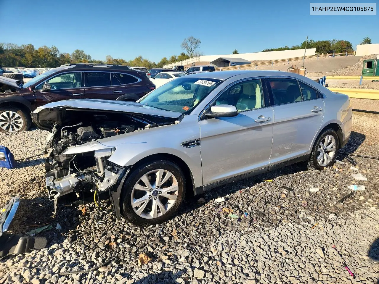 FORD TAURUS 2012, VIN 1FAHP2EW4CG105875