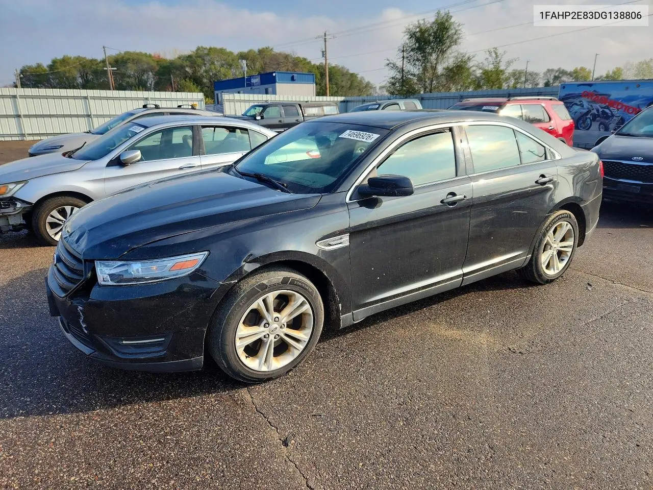 FORD TAURUS 2013, VIN 1FAHP2E83DG138806