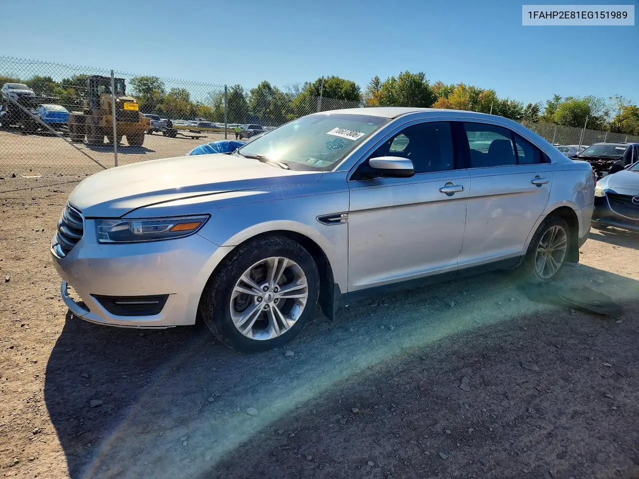 FORD TAURUS 2014, VIN 1FAHP2E81EG151989