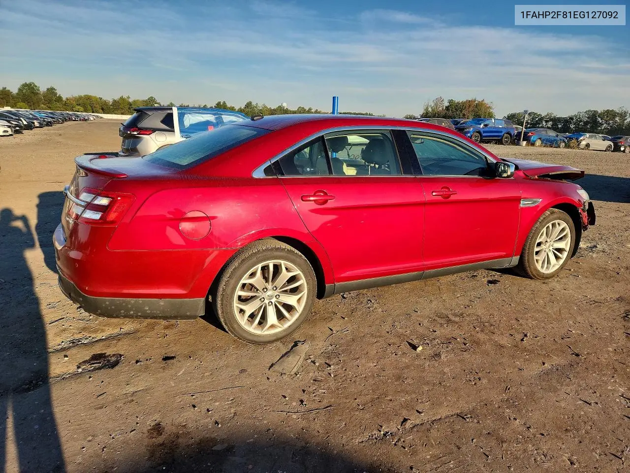 2014 FORD TAURUS VIN 1FAHP2F81EG127092 — фото 3