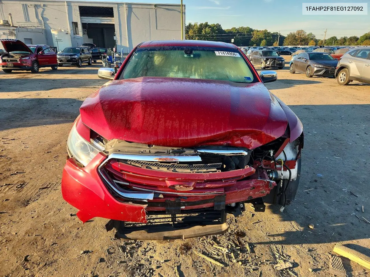 2014 FORD TAURUS VIN 1FAHP2F81EG127092 — фото 5