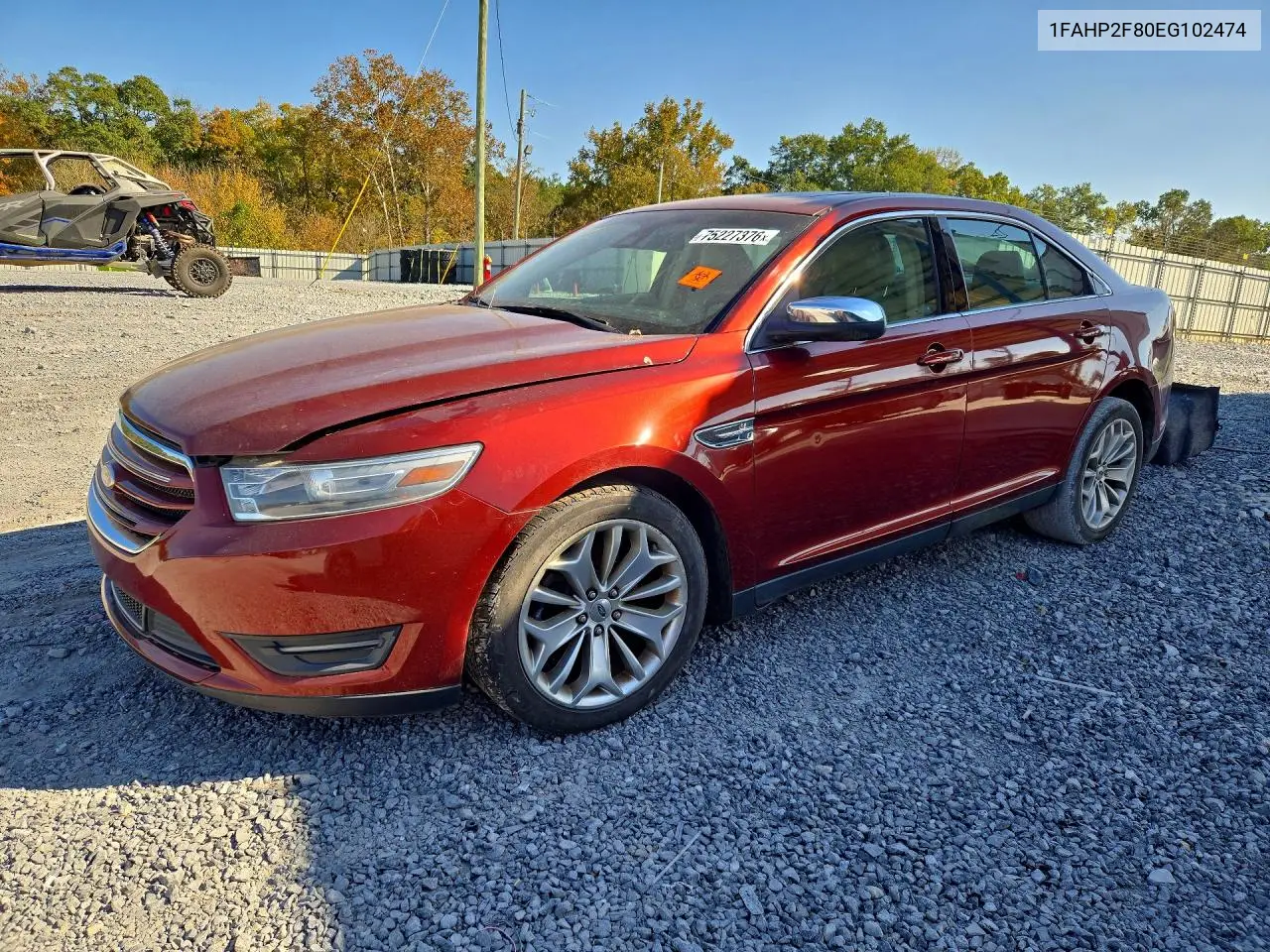 FORD TAURUS 2014, VIN 1FAHP2F80EG102474