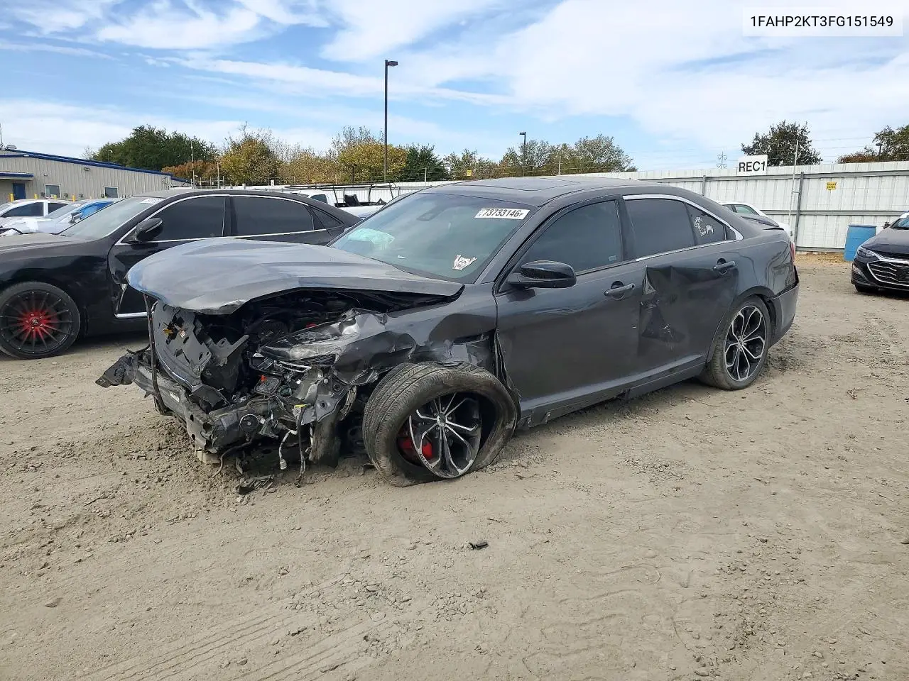 FORD TAURUS 2015, VIN 1FAHP2KT3FG151549