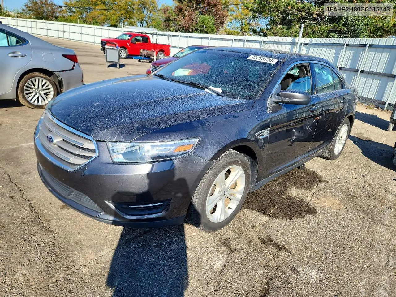 FORD TAURUS 2016, VIN 1FAHP2H80GG115743