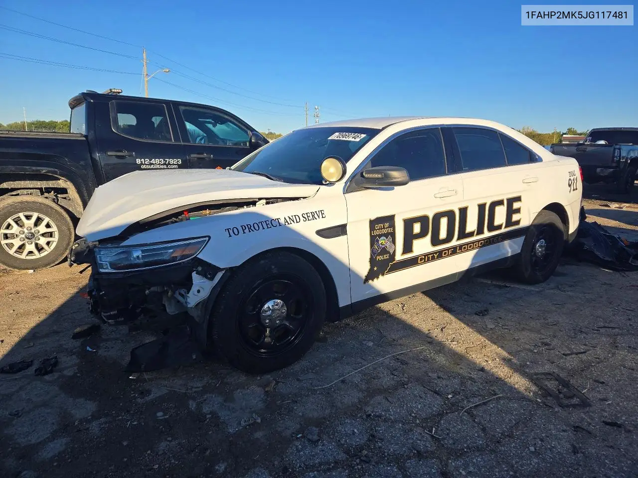 FORD TAURUS 2018, VIN 1FAHP2MK5JG117481