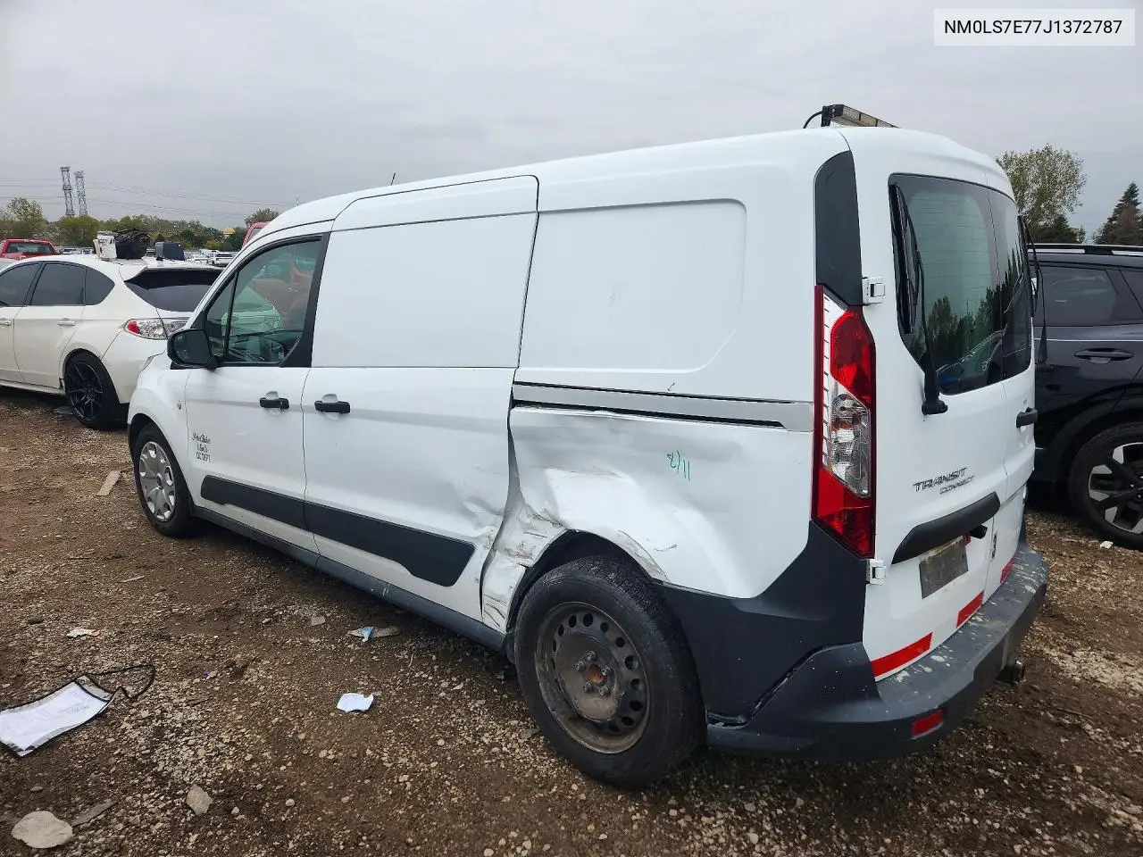 2018 FORD TRANSIT CONNECT VIN NM0LS7E77J1372787 — фото 2