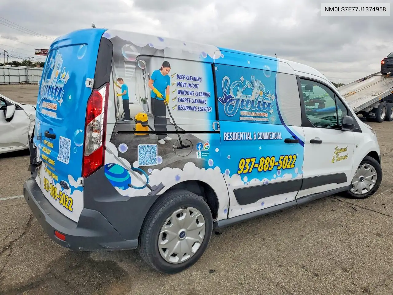 2018 FORD TRANSIT CONNECT VIN NM0LS7E77J1374958 — фото 3