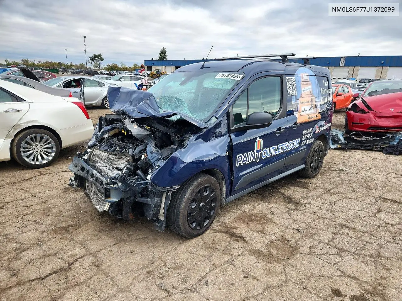 FORD TRANSIT CONNECT 2018, VIN NM0LS6F77J1372099