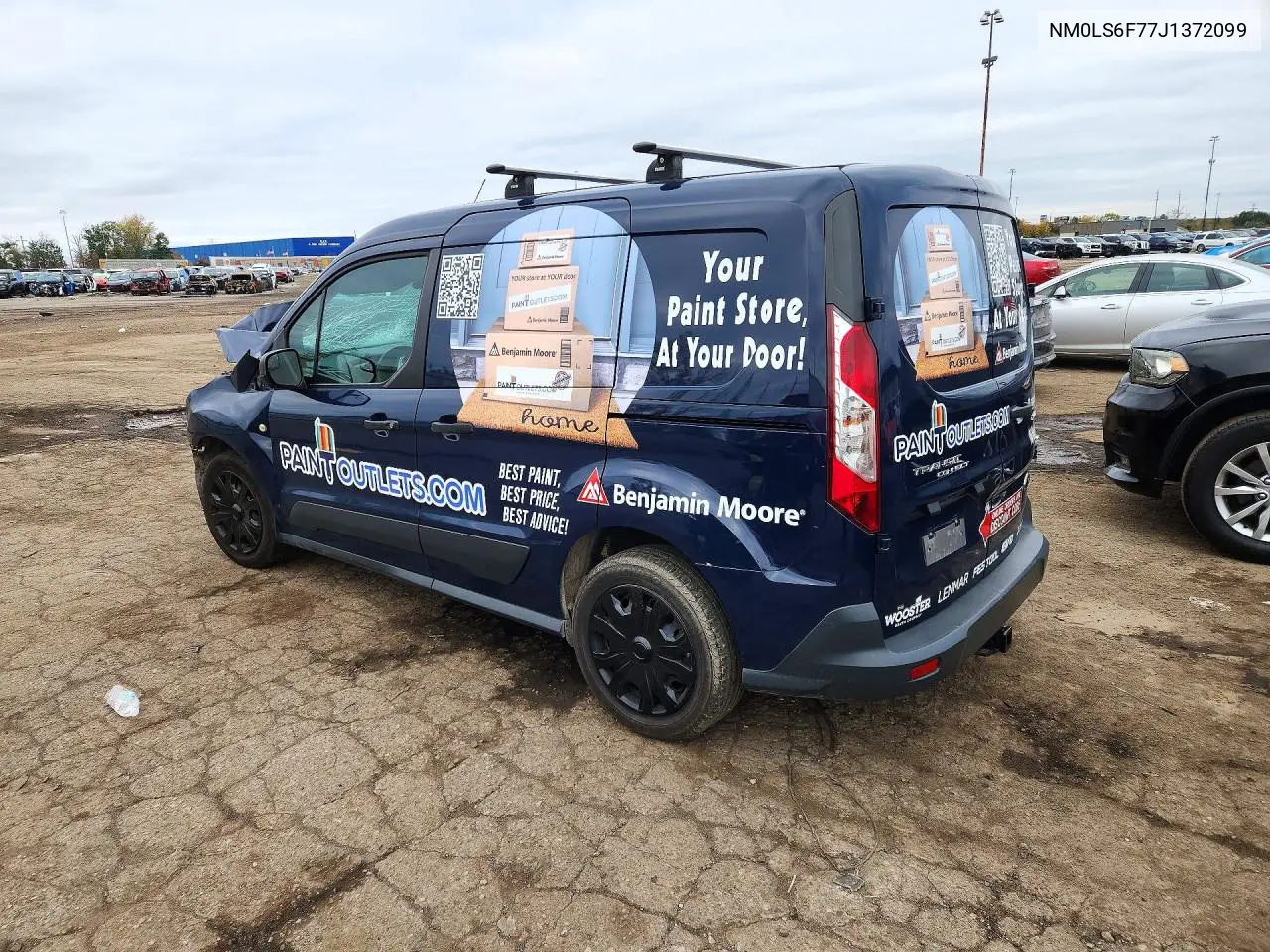 2018 FORD TRANSIT CONNECT VIN NM0LS6F77J1372099 — фото 2