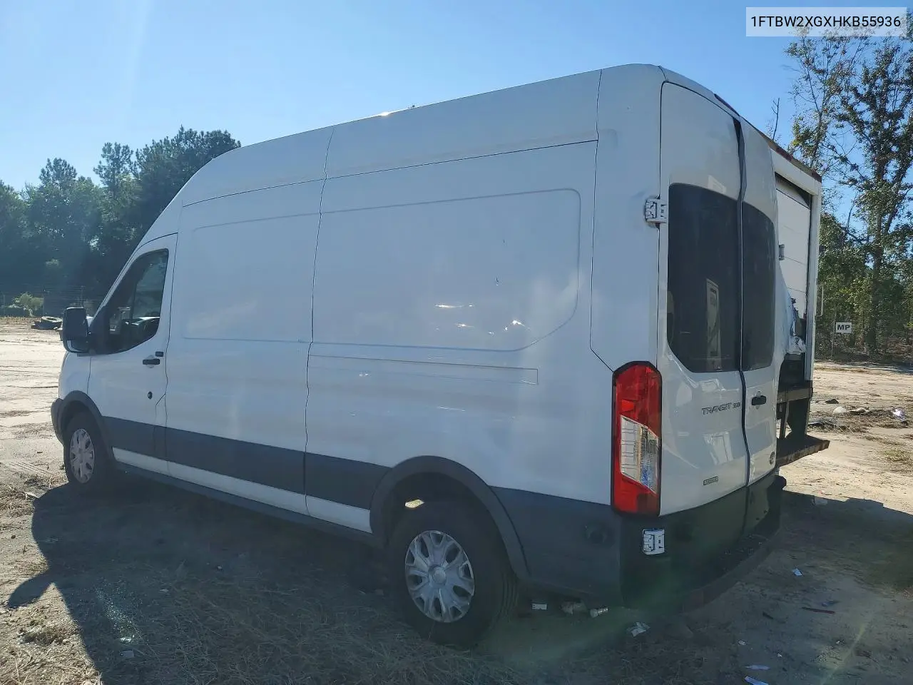 2017 FORD TRANSIT VIN 1FTBW2XGXHKB55936 — фото 2