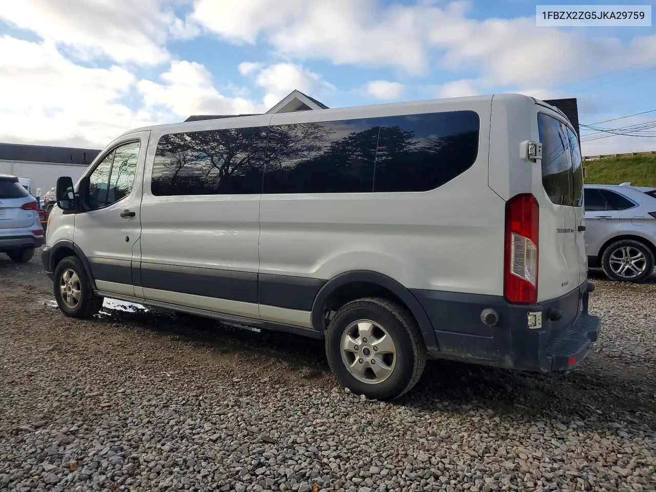 2018 FORD TRANSIT VIN 1FBZX2ZG5JKA29759 — фото 2