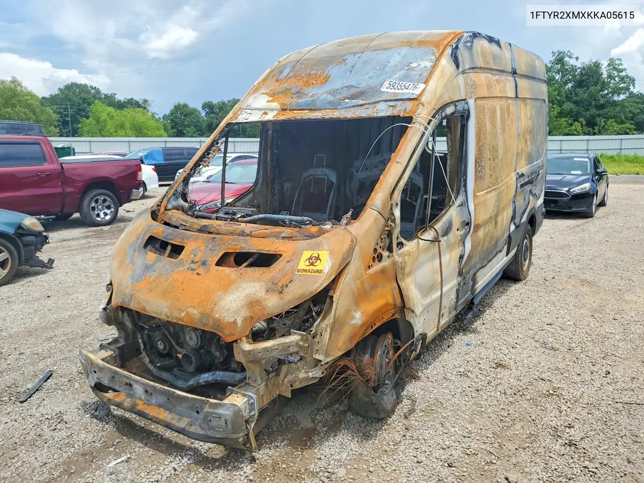 FORD TRANSIT 2019, VIN 1FTYR2XMXKKA05615