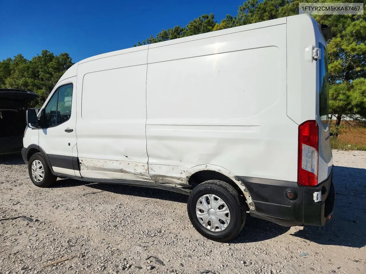 2019 FORD TRANSIT VIN 1FTYR2CM5KKA87467 — фото 2