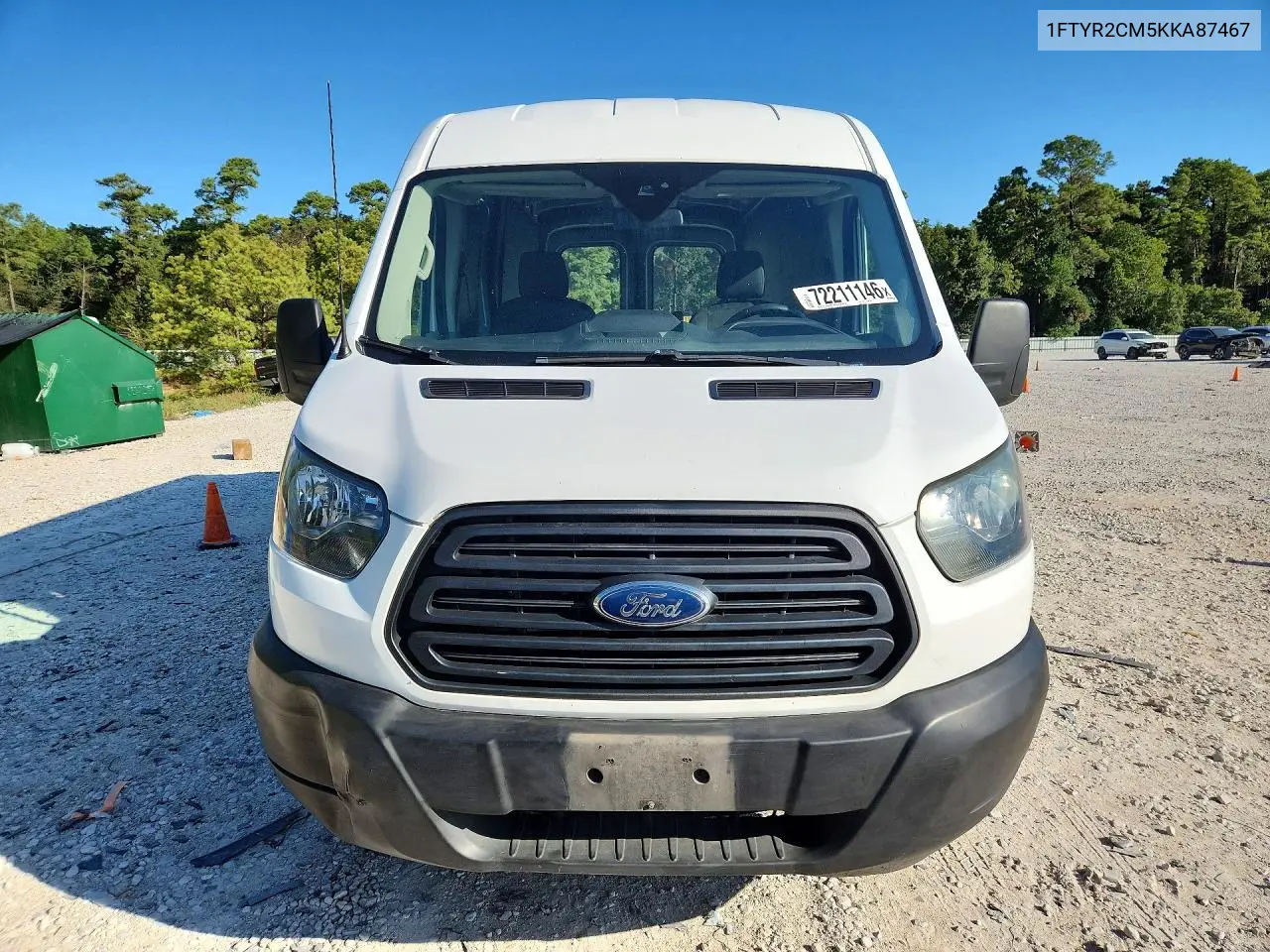 2019 FORD TRANSIT VIN 1FTYR2CM5KKA87467 — фото 5