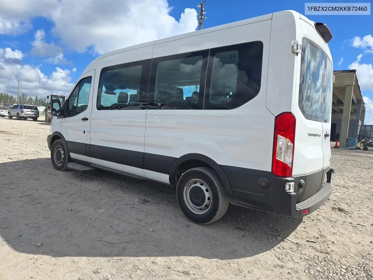 2019 FORD TRANSIT VIN 1FBZX2CM2KKB72460 — фото 2