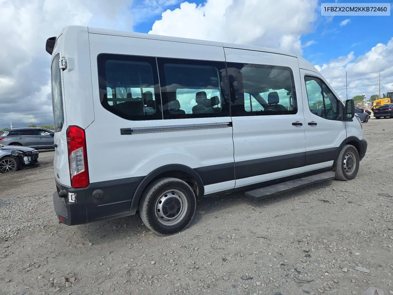 2019 FORD TRANSIT VIN 1FBZX2CM2KKB72460 — фото 3