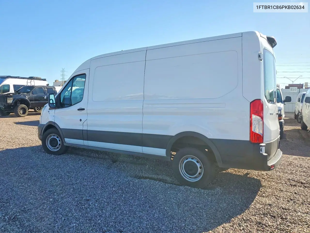 2023 FORD TRANSIT VIN 1FTBR1C86PKB02634 — фото 2