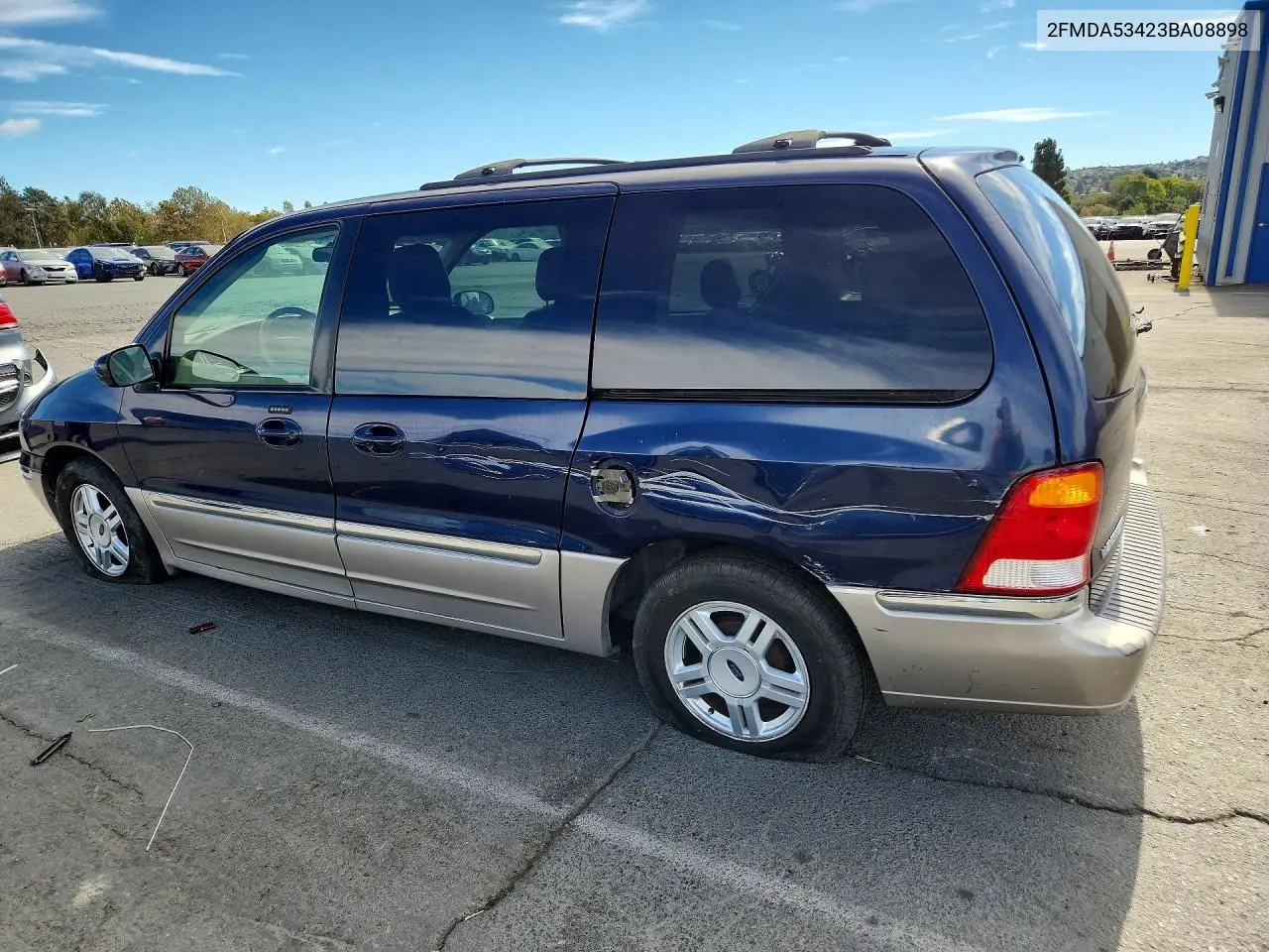 2003 FORD WINDSTAR VIN 2FMDA53423BA08898 — фото 2