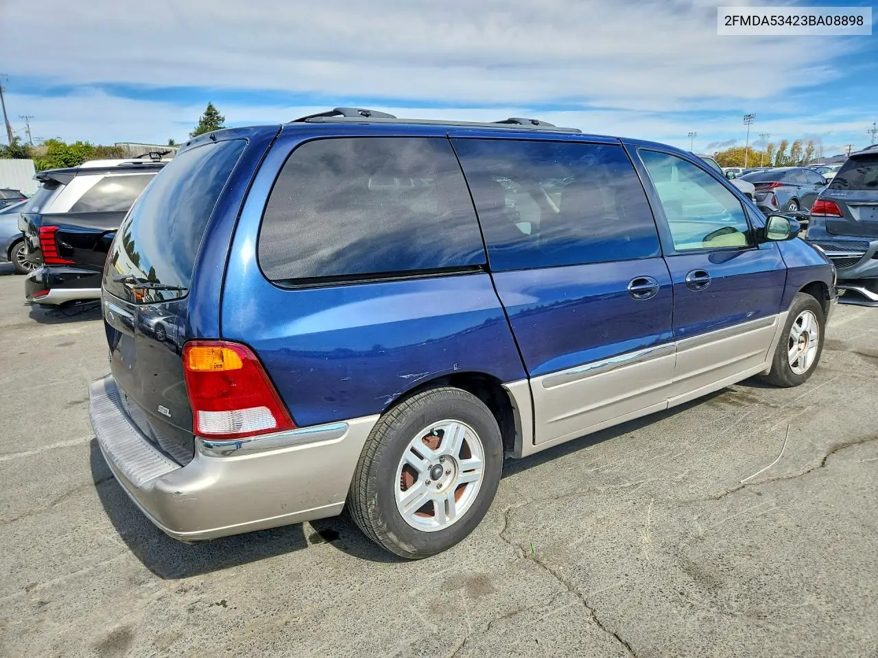 2003 FORD WINDSTAR VIN 2FMDA53423BA08898 — фото 3