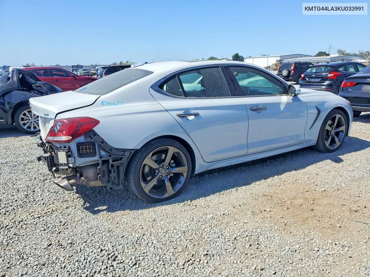 2019 GENESIS G70 VIN KMTG44LA3KU033991 — фото 2