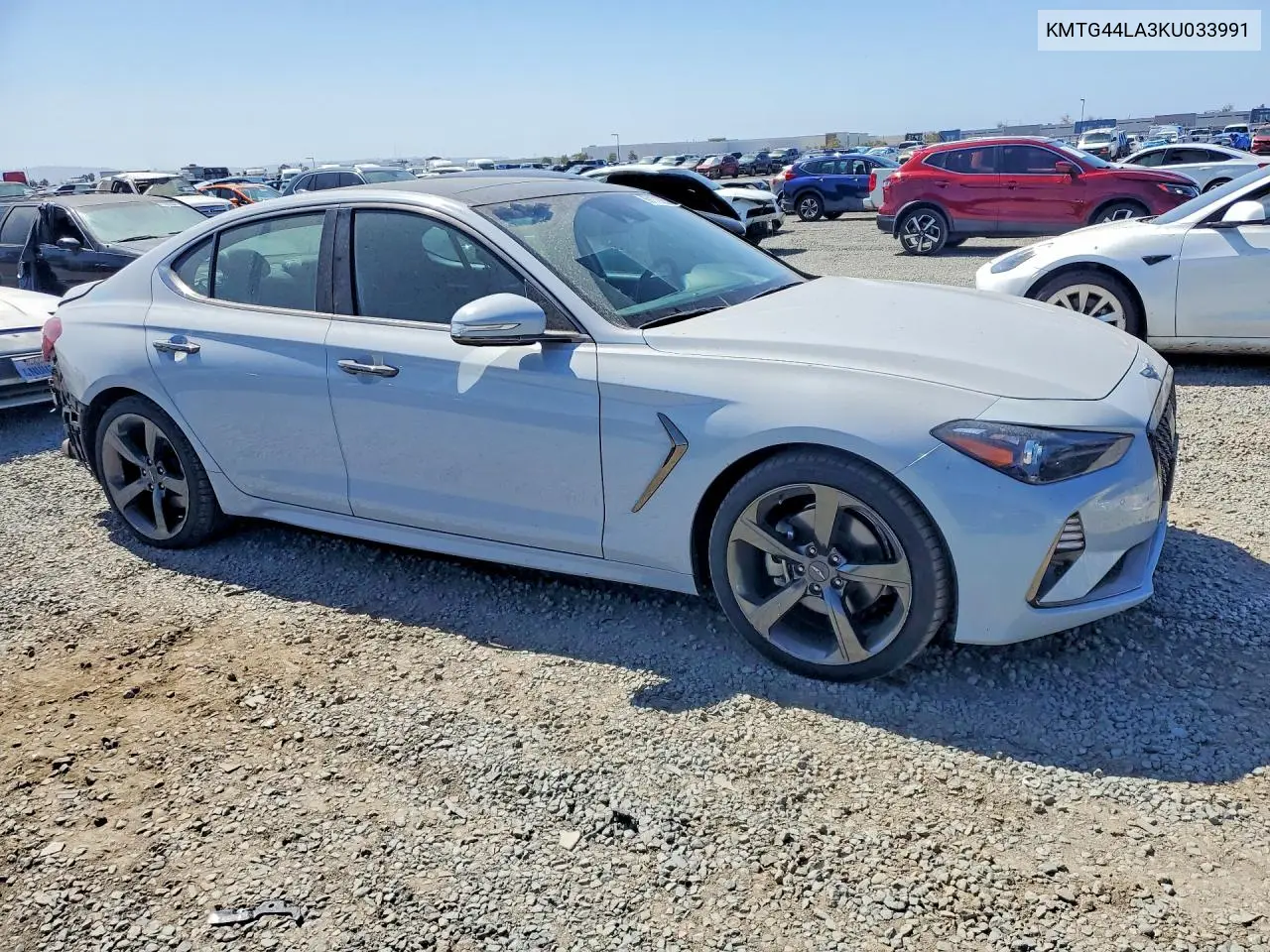 2019 GENESIS G70 VIN KMTG44LA3KU033991 — фото 3