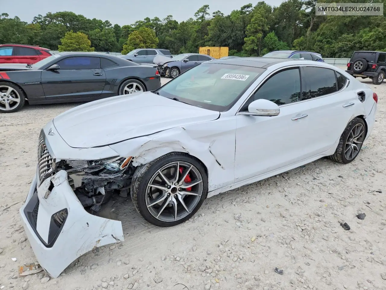 GENESIS G70 2019, VIN KMTG34LE2KU024768