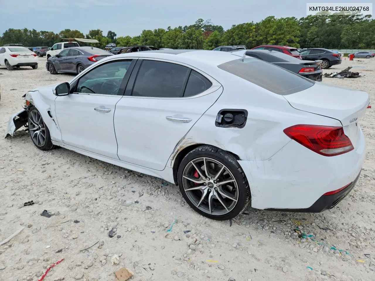 2019 GENESIS G70 VIN KMTG34LE2KU024768 — фото 2