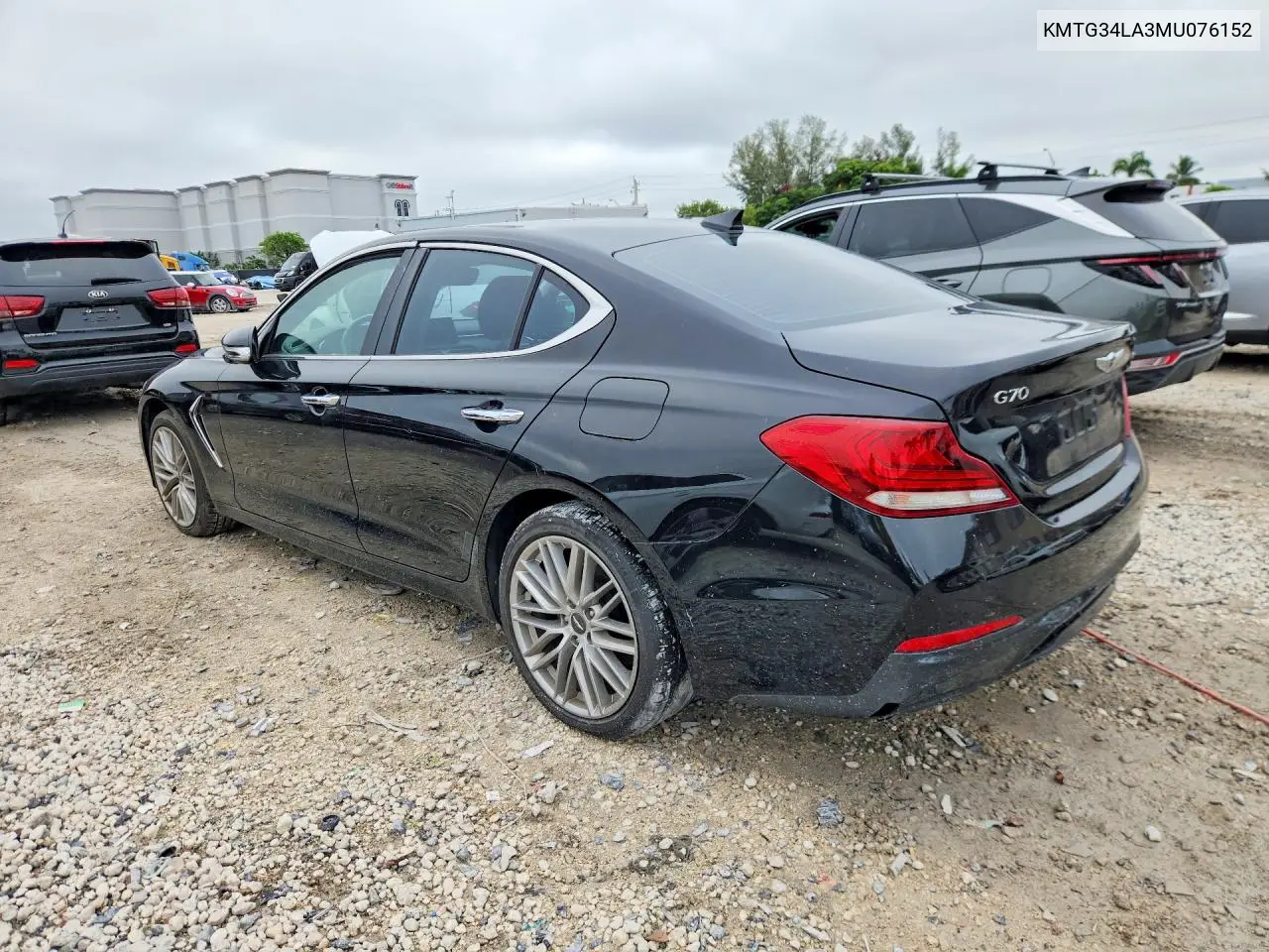 2021 GENESIS G70 VIN KMTG34LA3MU076152 — фото 2