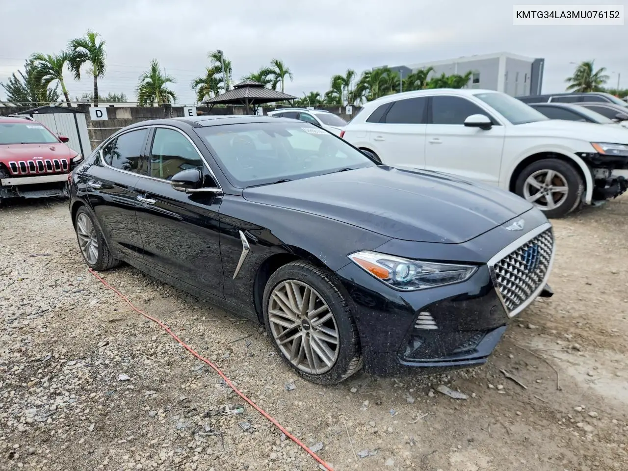 2021 GENESIS G70 VIN KMTG34LA3MU076152 — фото 4
