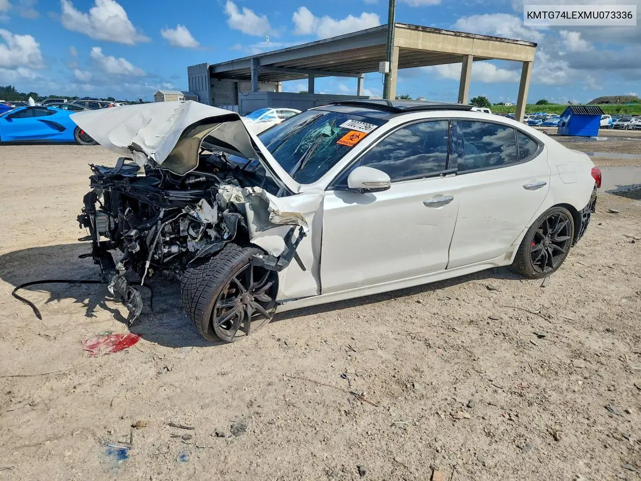 GENESIS G70 2021, VIN KMTG74LEXMU073336