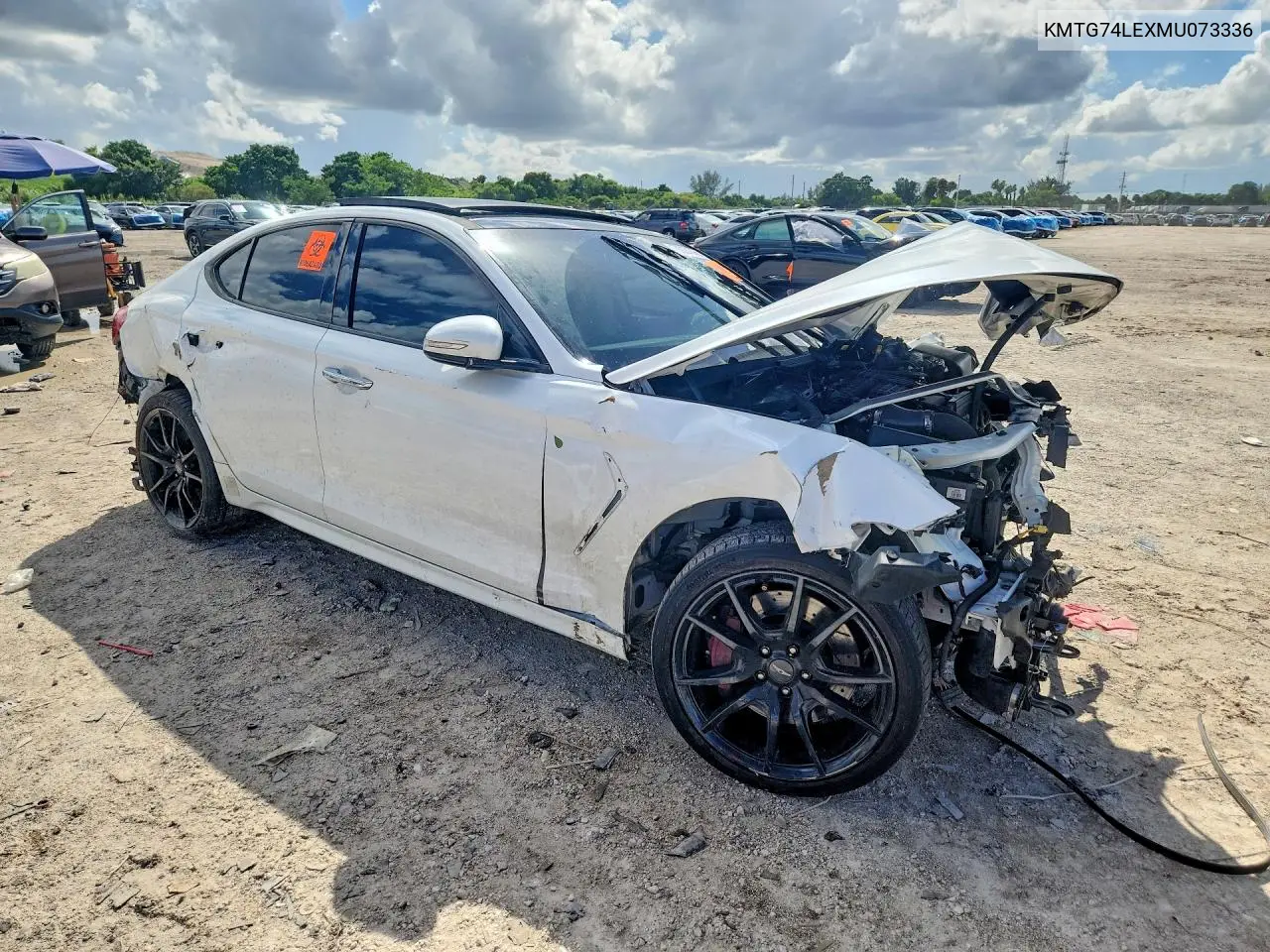 2021 GENESIS G70 VIN KMTG74LEXMU073336 — фото 4