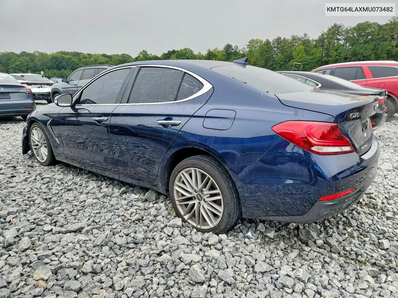 2021 GENESIS G70 VIN KMTG64LAXMU073482 — фото 2