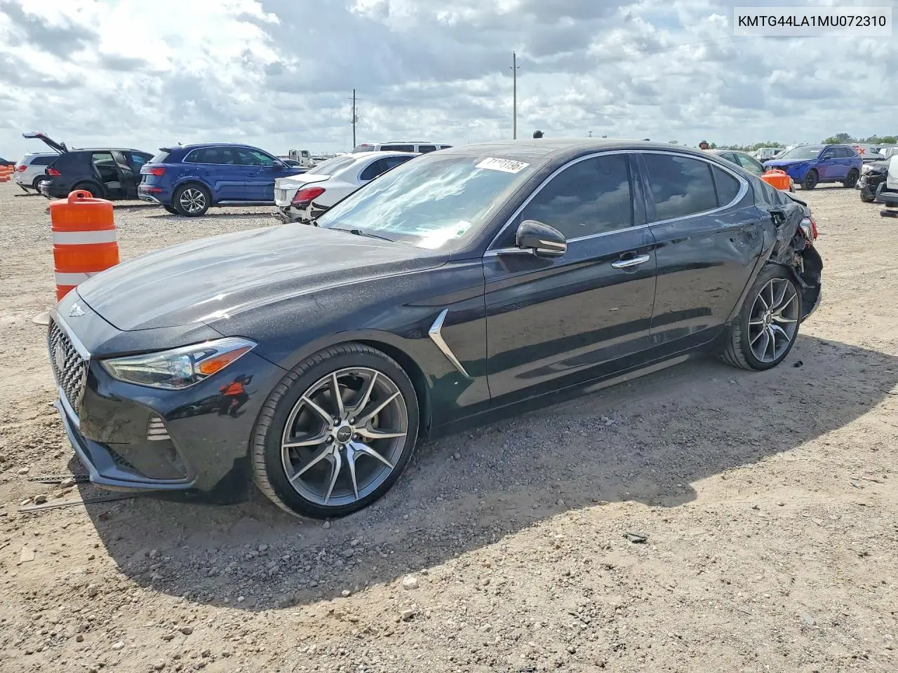 GENESIS G70 2021, VIN KMTG44LA1MU072310
