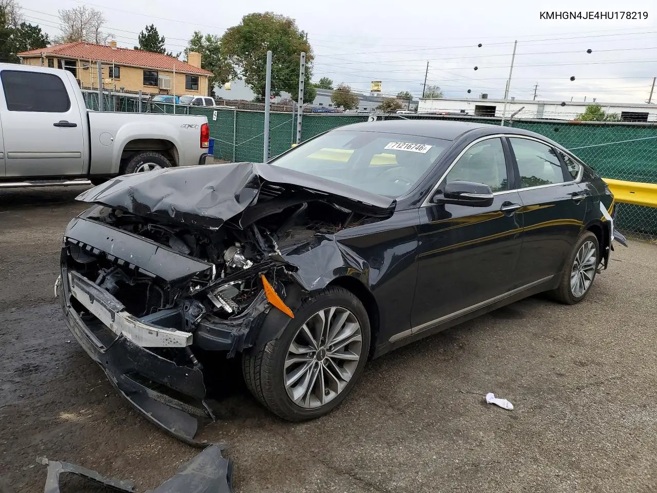 GENESIS G80 2017, VIN KMHGN4JE4HU178219