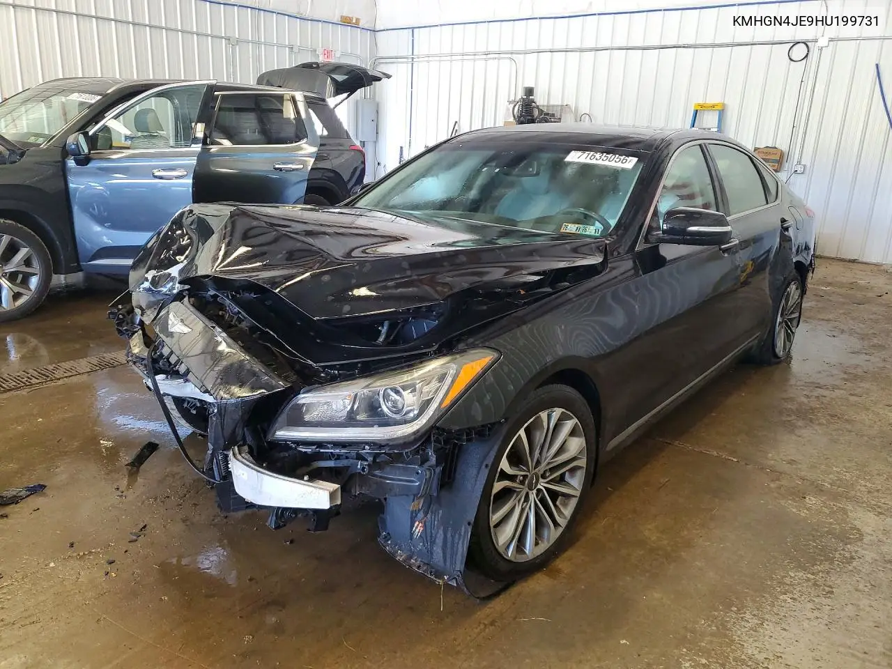 GENESIS G80 2017, VIN KMHGN4JE9HU199731