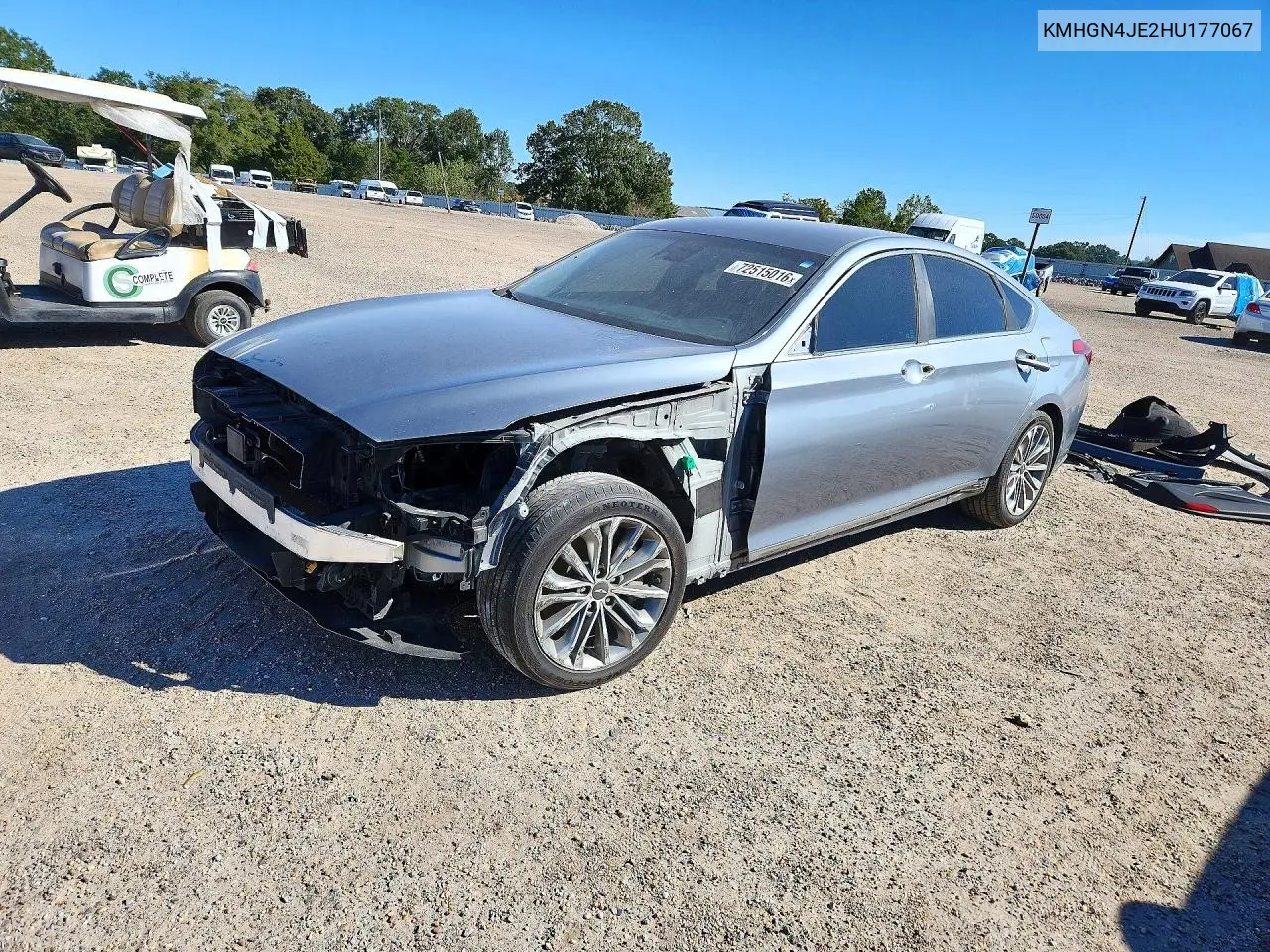 GENESIS G80 2017, VIN KMHGN4JE2HU177067