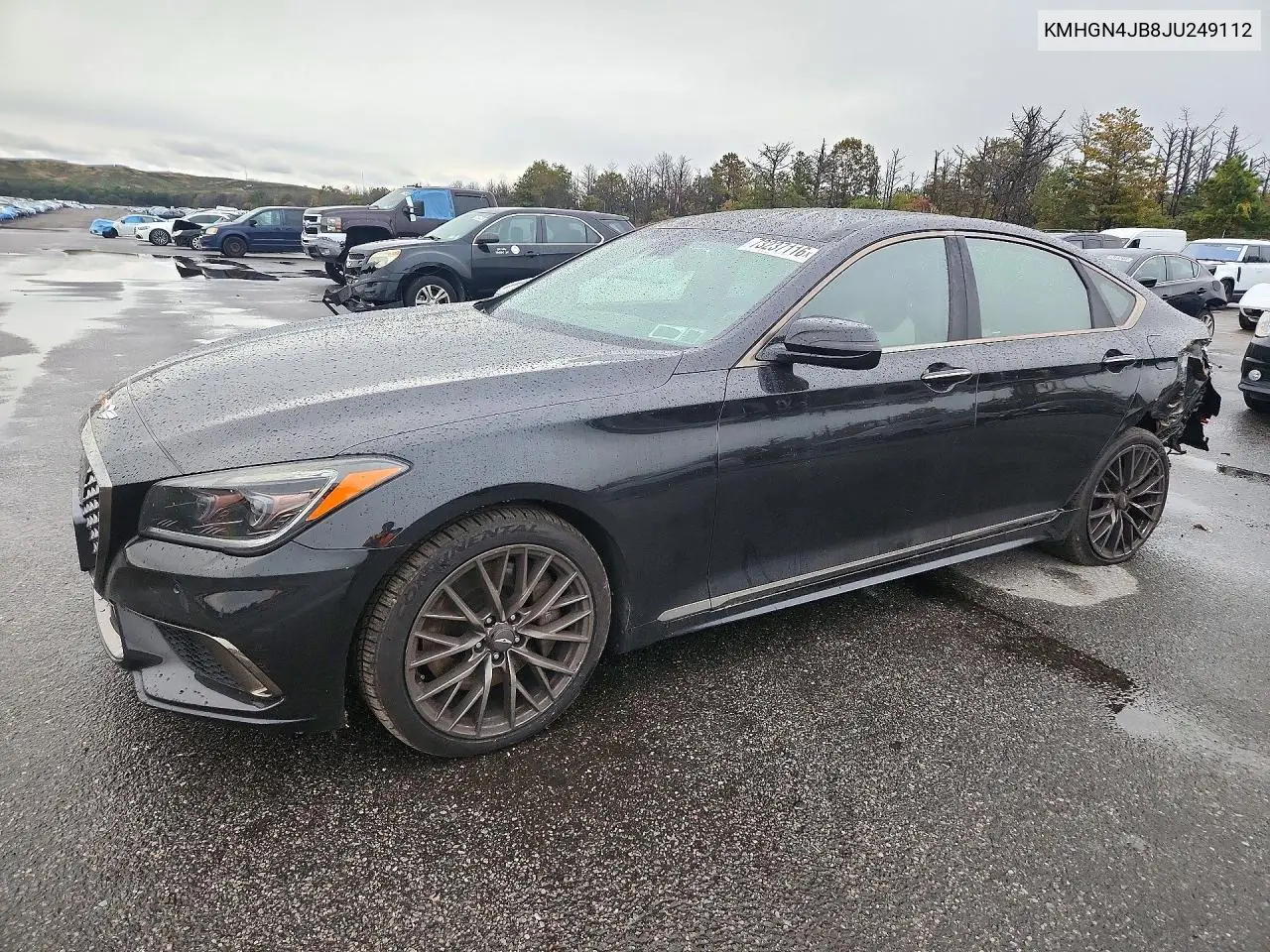 GENESIS G80 2018, VIN KMHGN4JB8JU249112