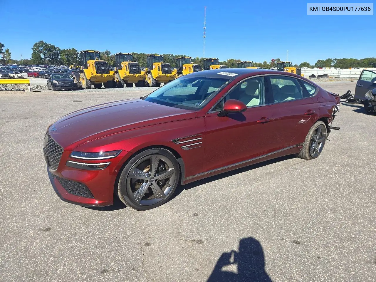 GENESIS G80 2023, VIN KMTGB4SD0PU177636