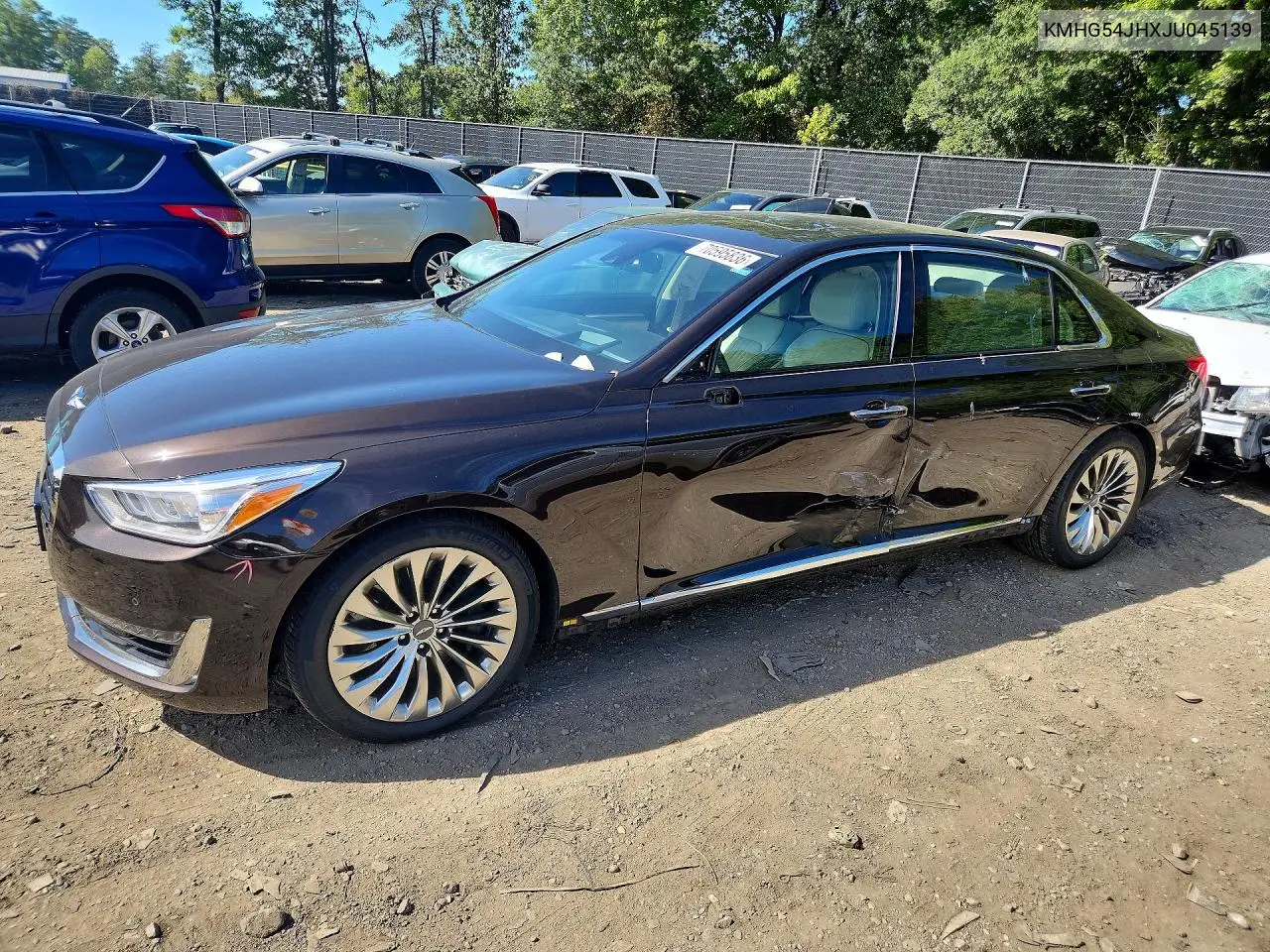 GENESIS G90 2018, VIN KMHG54JHXJU045139