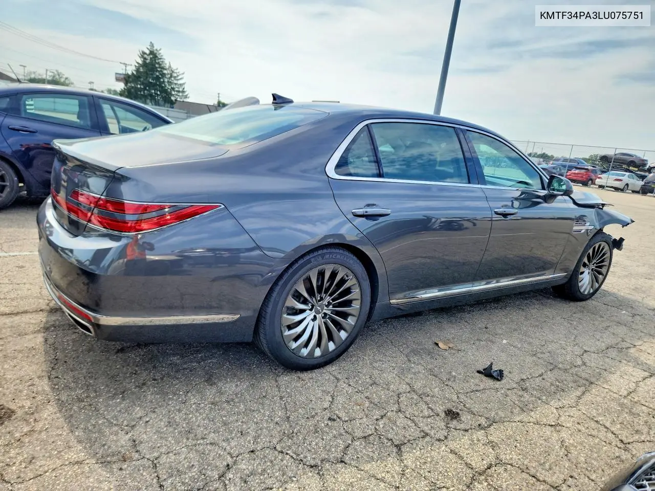 2020 GENESIS G90 VIN KMTF34PA3LU075751 — фото 3