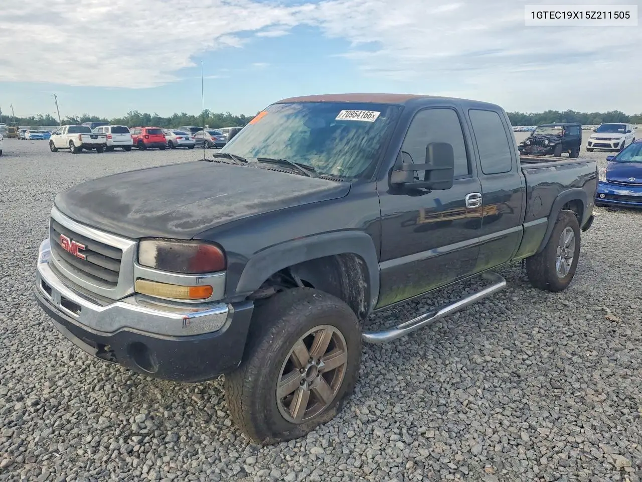 GMC SIERRA 2005, VIN 1GTEC19X15Z211505