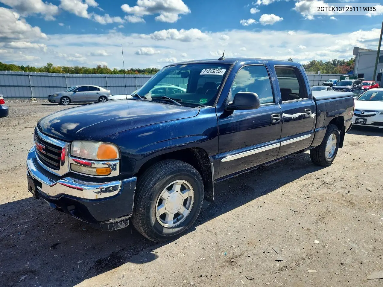 GMC SIERRA 2005, VIN 2GTEK13T251119885