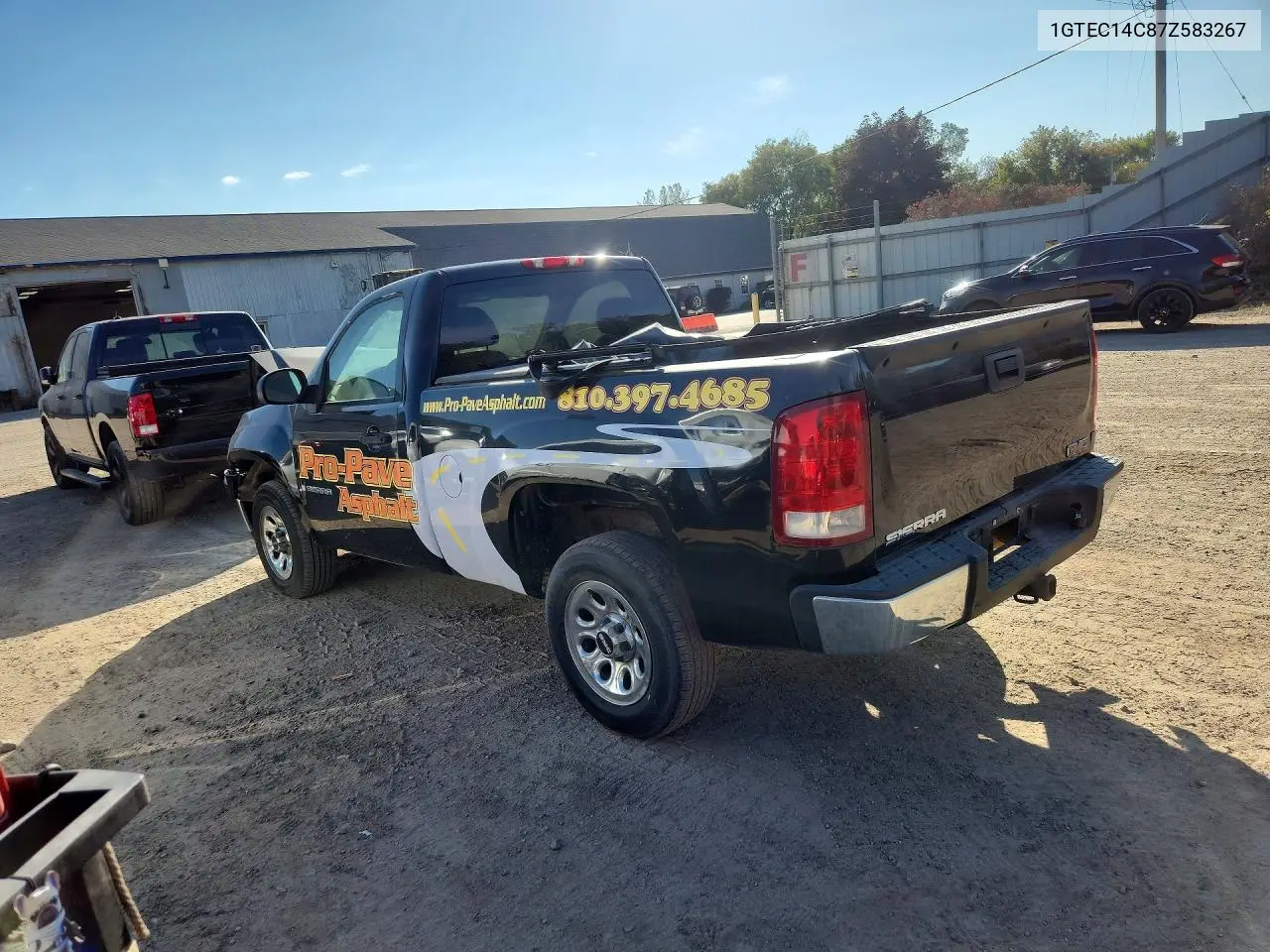 2007 GMC SIERRA VIN 1GTEC14C87Z583267 — фото 2
