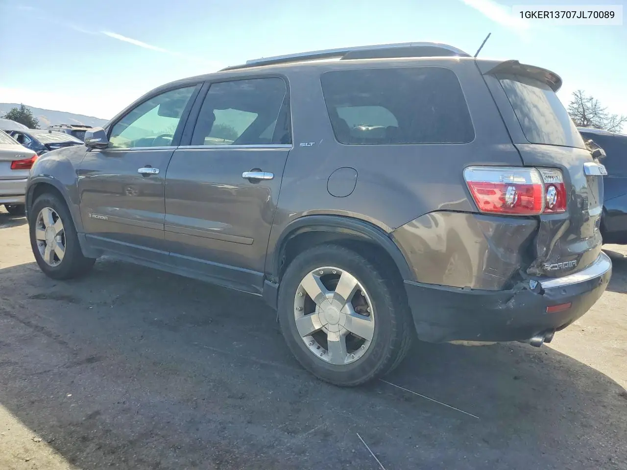 2007 GMC ACADIA VIN 1GKER23707J170089 — фото 2